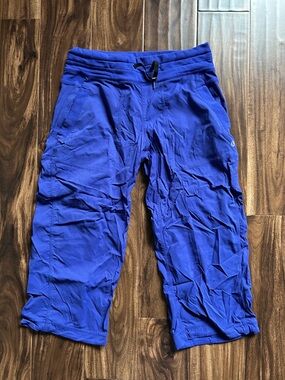 Lululemon Royal Blue Cropped Dance Studio Pants (Unlined)
